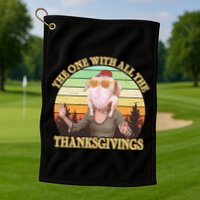 Vintage The One With All The Thanksgivings Golf Towel