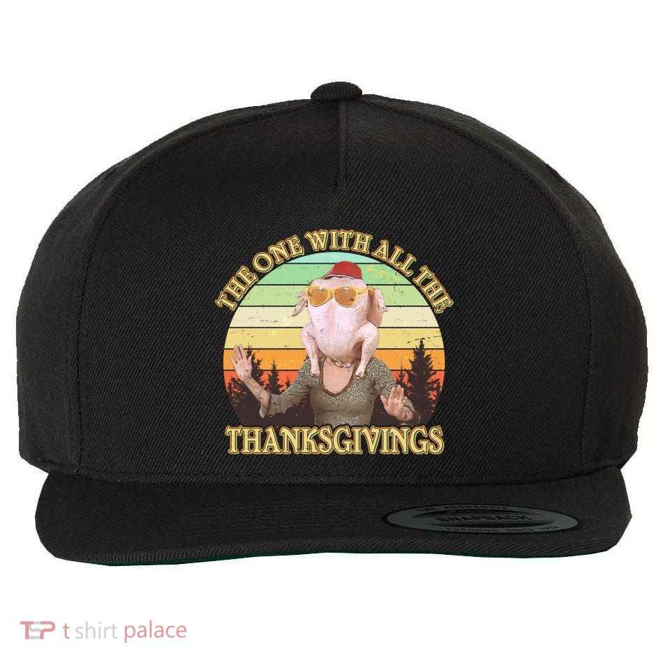 Vintage The One With All The Thanksgivings Wool Snapback Cap
