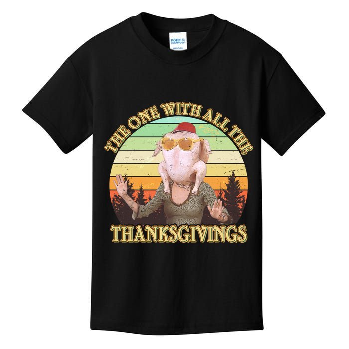 Vintage The One With All The Thanksgivings Kids T-Shirt