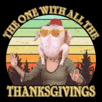 Vintage The One With All The Thanksgivings Kids T-Shirt