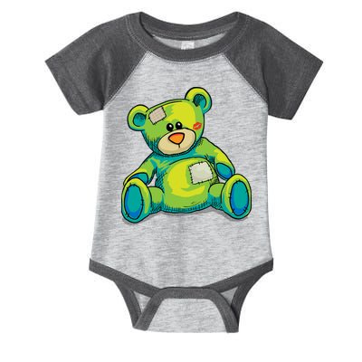 Vintage Torn Colorful Teddy Bear Infant Baby Jersey Bodysuit