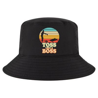 Vintage Toss Like A Boss Cornhole Cool Comfort Performance Bucket Hat
