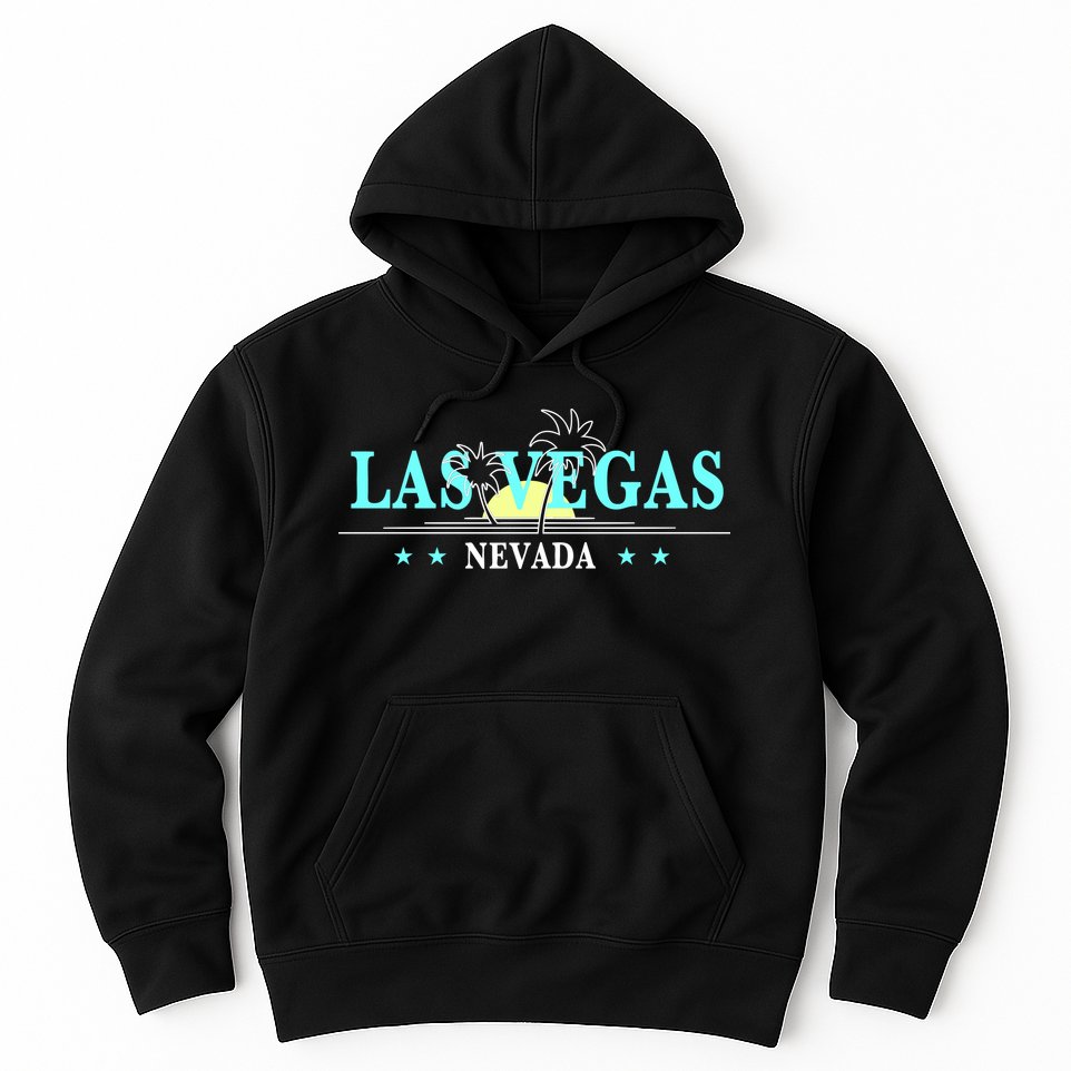 Vintage Tropical Las Vegas Logo Hoodie