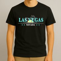 Vintage Tropical Las Vegas Logo T-Shirt