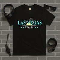 Vintage Tropical Las Vegas Logo T-Shirt