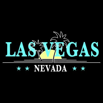 Vintage Tropical Las Vegas Logo T-Shirt