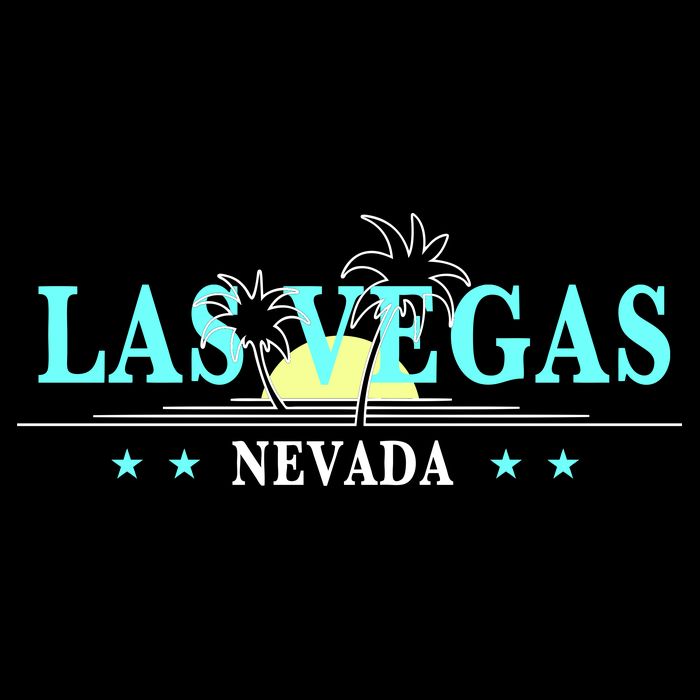 Vintage Tropical Las Vegas Logo T-Shirt