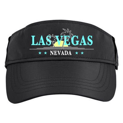 Vintage Tropical Las Vegas Logo Adult Drive Performance Visor