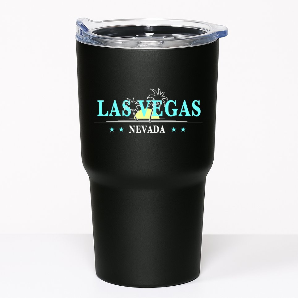 Vintage Tropical Las Vegas Logo Tumbler