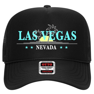 Vintage Tropical Las Vegas Logo Trucker Hat