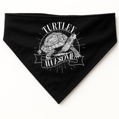 Vintage Turtley Awesome USA-Made Doggie Bandana