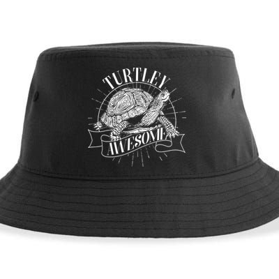 Vintage Turtley Awesome Sustainable Bucket Hat