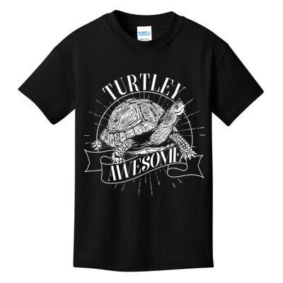 Vintage Turtley Awesome Kids T-Shirt