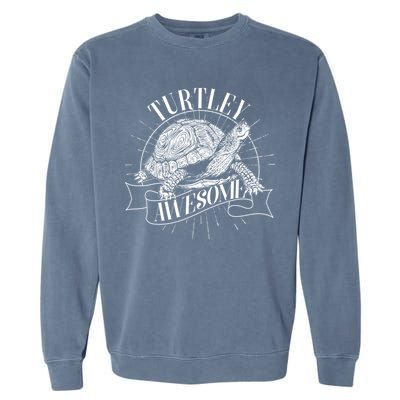 Vintage Turtley Awesome Garment-Dyed Sweatshirt