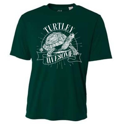 Vintage Turtley Awesome Cooling Performance Crew T-Shirt