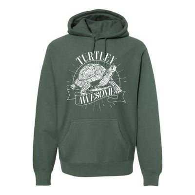 Vintage Turtley Awesome Premium Hoodie