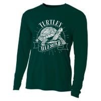 Vintage Turtley Awesome Cooling Performance Long Sleeve Crew
