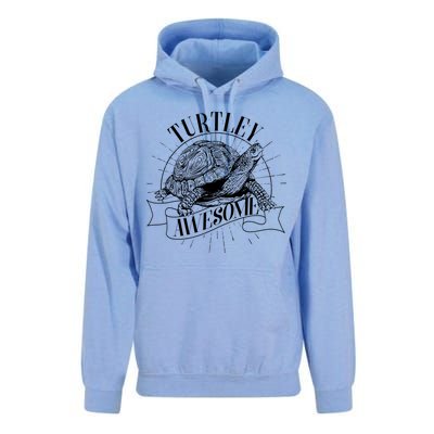 Vintage Turtley Awesome Unisex Surf Hoodie