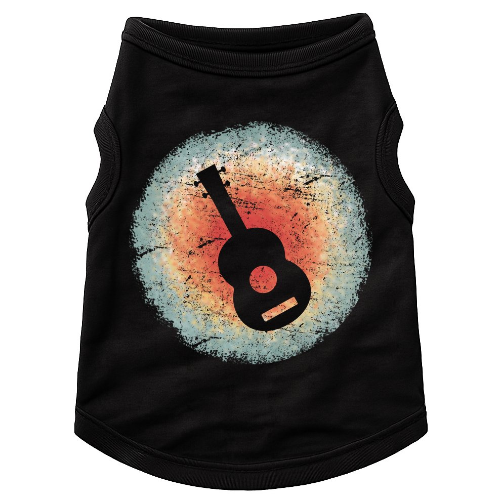 Vintage Ukulele Retro Doggie Tank