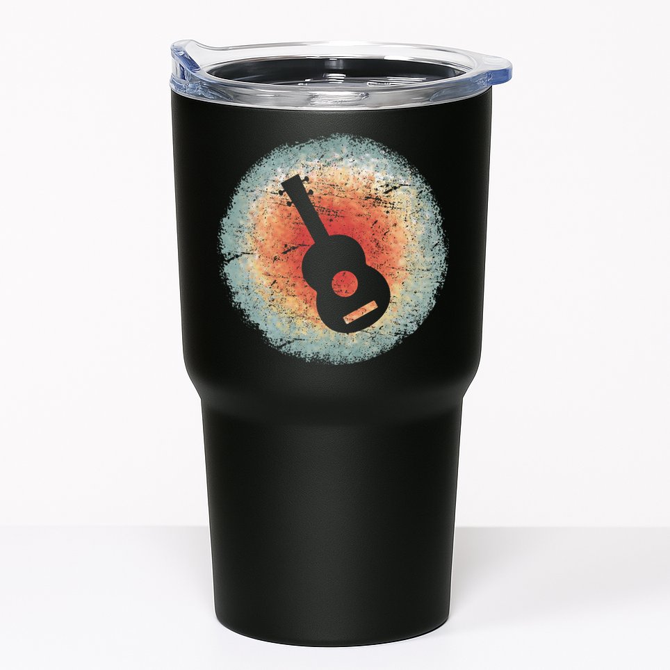 Vintage Ukulele Retro Tumbler