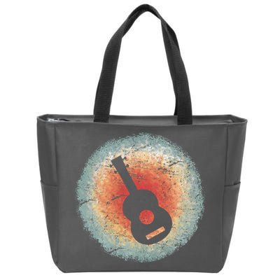 Vintage Ukulele Retro Zip Tote Bag