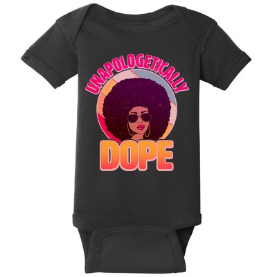 Vintage Unapologetically Dope Black Woman Afro Baby Bodysuit