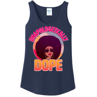 Vintage Unapologetically Dope Black Woman Afro Ladies Essential Tank