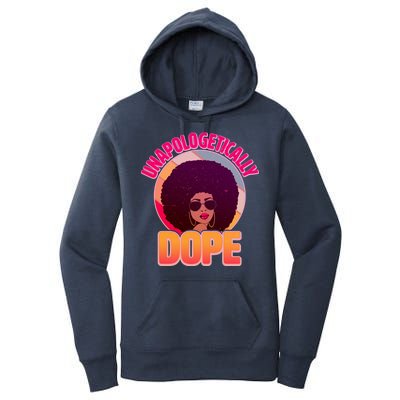 Vintage Unapologetically Dope Black Woman Afro Women's Pullover Hoodie