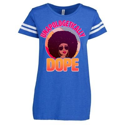 Vintage Unapologetically Dope Black Woman Afro Enza Ladies Jersey Football T-Shirt