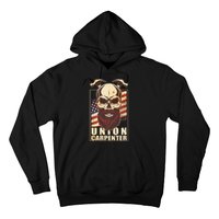 Vintage Union American Carpenter Bearded Skull Hoodie