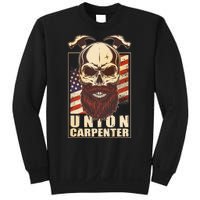 Vintage Union American Carpenter Bearded Skull Sweatshirt