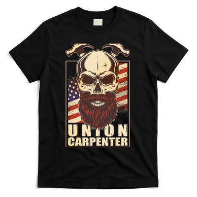 Vintage Union American Carpenter Bearded Skull T-Shirt