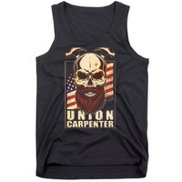 Vintage Union American Carpenter Bearded Skull Tank Top