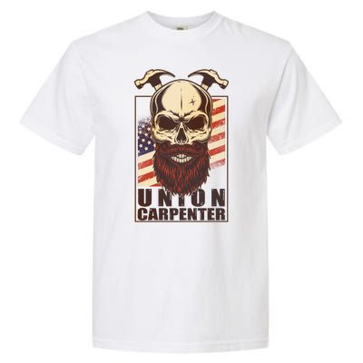 Vintage Union American Carpenter Bearded Skull Garment-Dyed Heavyweight T-Shirt