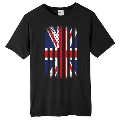 Vintage Union Jack British Flag United Kingdom  Tall Fusion ChromaSoft Performance T-Shirt