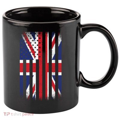 Vintage Union Jack British Flag United Kingdom  11oz C Handle Ceramic Mug