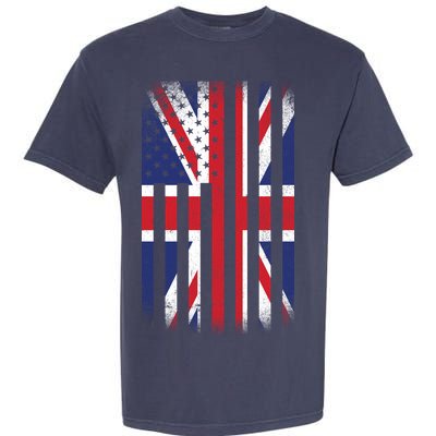 Vintage Union Jack British Flag United Kingdom  Garment-Dyed Heavyweight T-Shirt