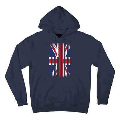 Vintage Union Jack British Flag United Kingdom  Hoodie