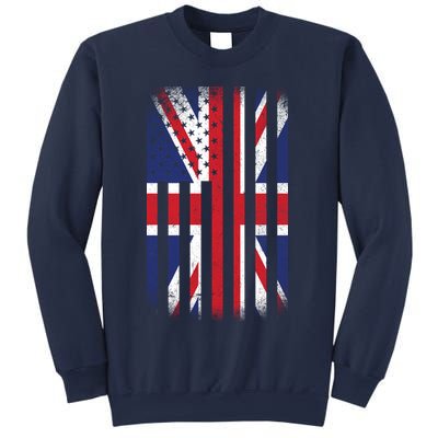Vintage Union Jack British Flag United Kingdom  Sweatshirt