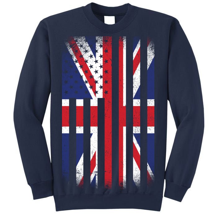 Vintage Union Jack British Flag United Kingdom  Sweatshirt