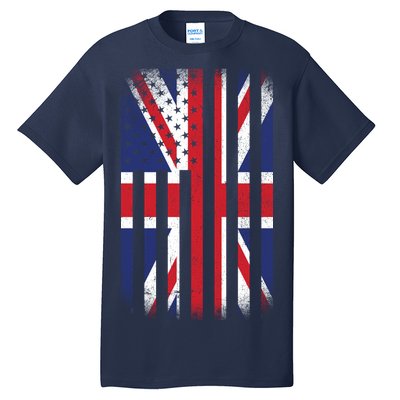 Vintage Union Jack British Flag United Kingdom  Tall T-Shirt