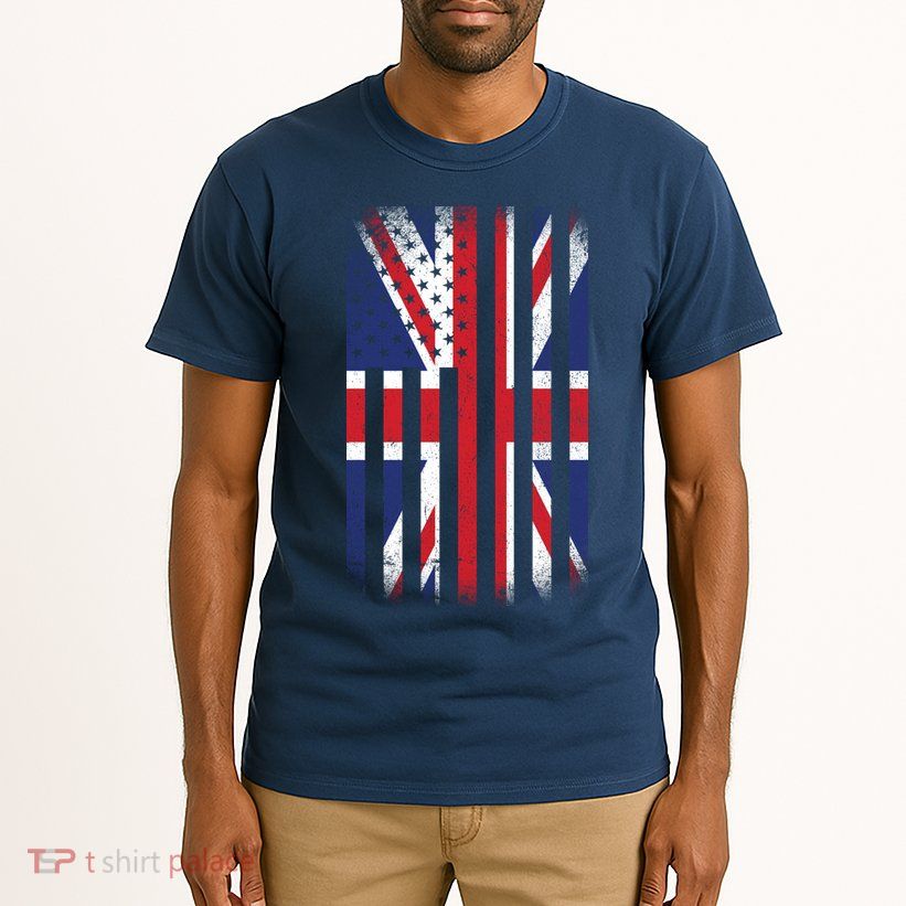 Vintage Union Jack British Flag United Kingdom  Tall T-Shirt
