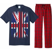 Vintage Union Jack British Flag United Kingdom  Pajama Set