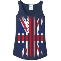 Vintage Union Jack British Flag United Kingdom  Ladies Essential Tank