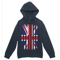 Vintage Union Jack British Flag United Kingdom  Urban Pullover Hoodie