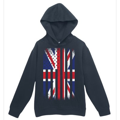 Vintage Union Jack British Flag United Kingdom  Urban Pullover Hoodie