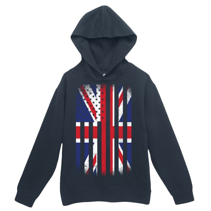 Vintage Union Jack British Flag United Kingdom  Urban Pullover Hoodie