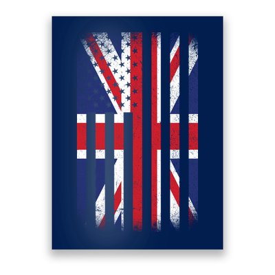 Vintage Union Jack British Flag United Kingdom  Poster
