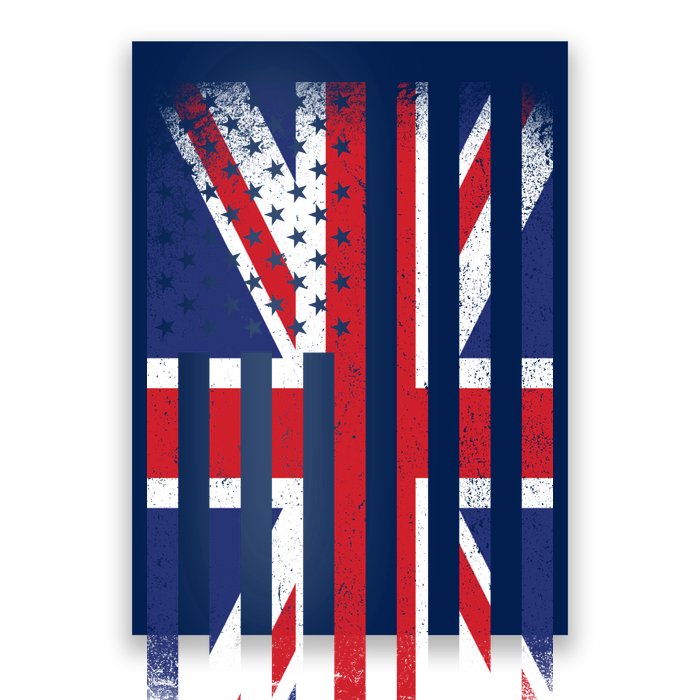 Vintage Union Jack British Flag United Kingdom  Poster