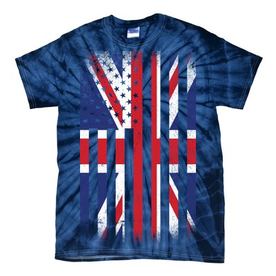 Vintage Union Jack British Flag United Kingdom  Tie-Dye T-Shirt